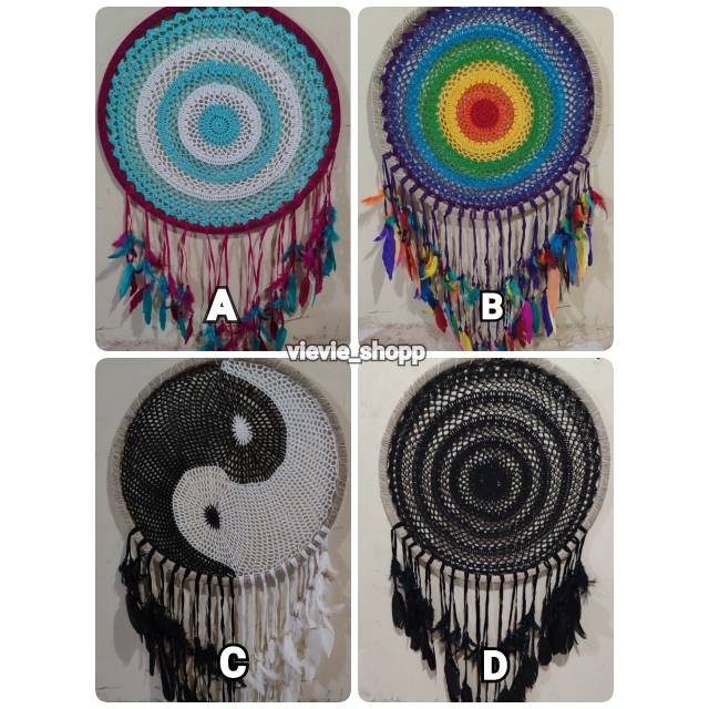 Hiasan Dinding Dreamcatcher 52cm