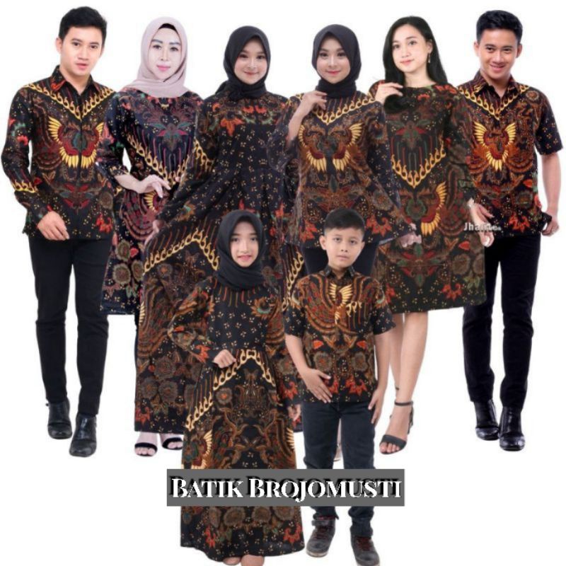 BATIK KELUARGA - BATIK COUPLE KELUARGA MOTIF MURAI - BISA PISAH - COD