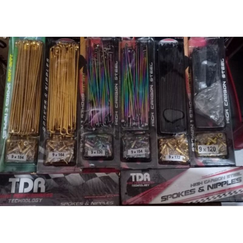 vleg jari jari ruji hitam gold pelangi PNP depan dan belakang untuk motor apa? TDR Variasi tiger rev