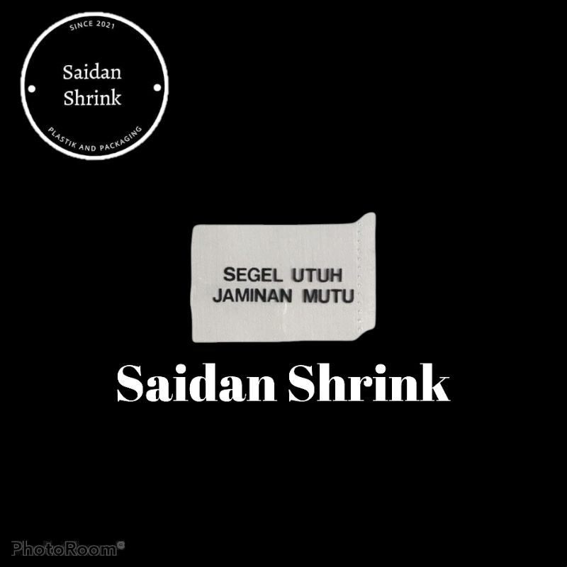 Plastik Segel SUJM Bening Shrink Tutup botol