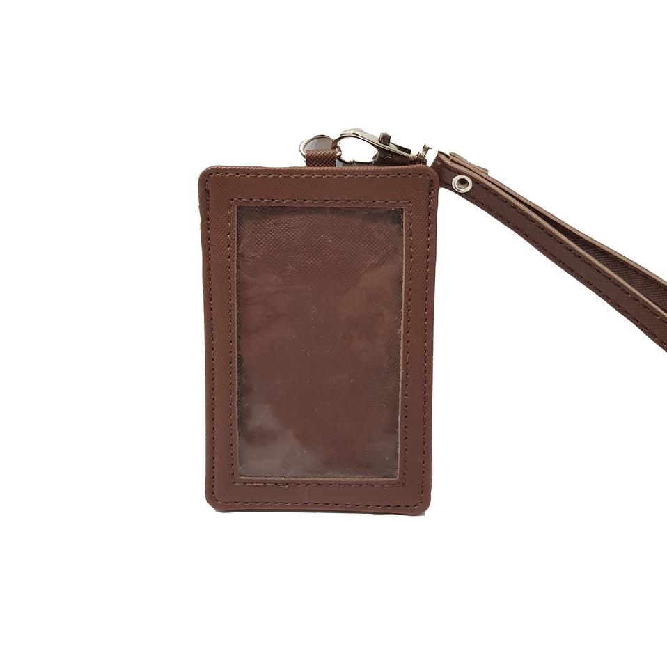 

[J9K0V7857] Name Tag ID Card Holder Kulit Lanyard Berkualitas PU Leather Lanyard NameTag ID Card Holder