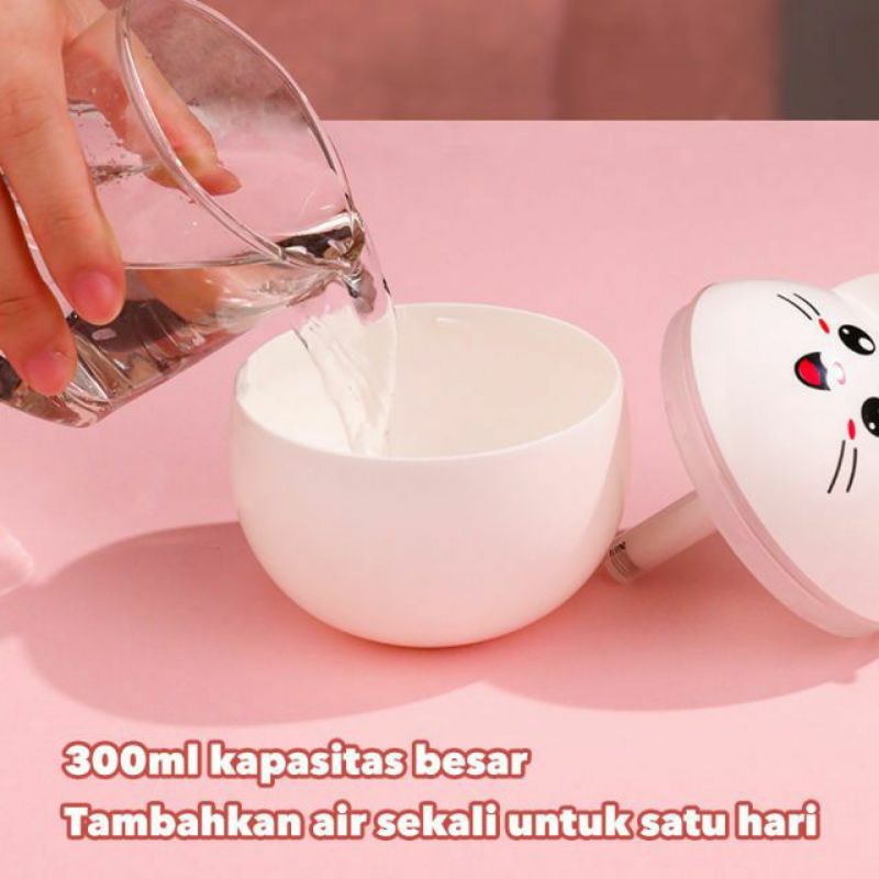 cute cat humidifier 300ml aroma terapi pengharum ruangan