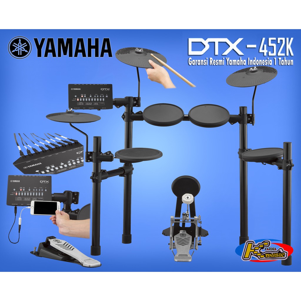 Drum elektrik online yamaha dtx 452k