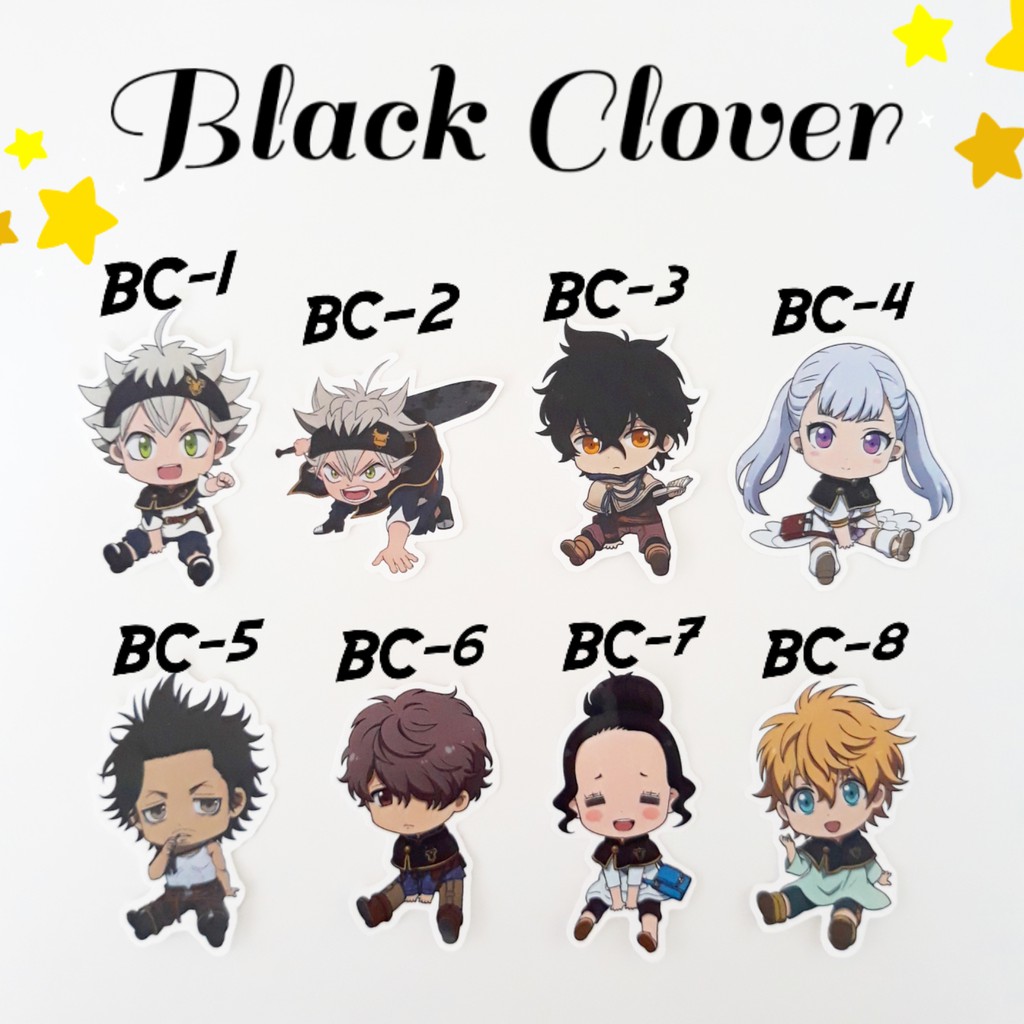 Sticker Anime Black Clover 1 Merchandise
