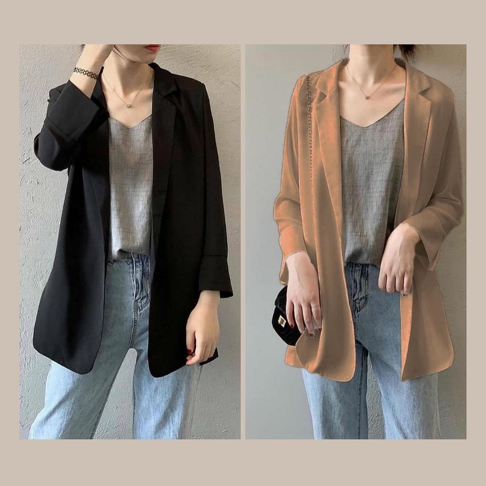 Oversize Blazer Wanita Casual Kekinian / Jas Wanita Oversize Blazer / Blazer Wanita Oversized Premiu