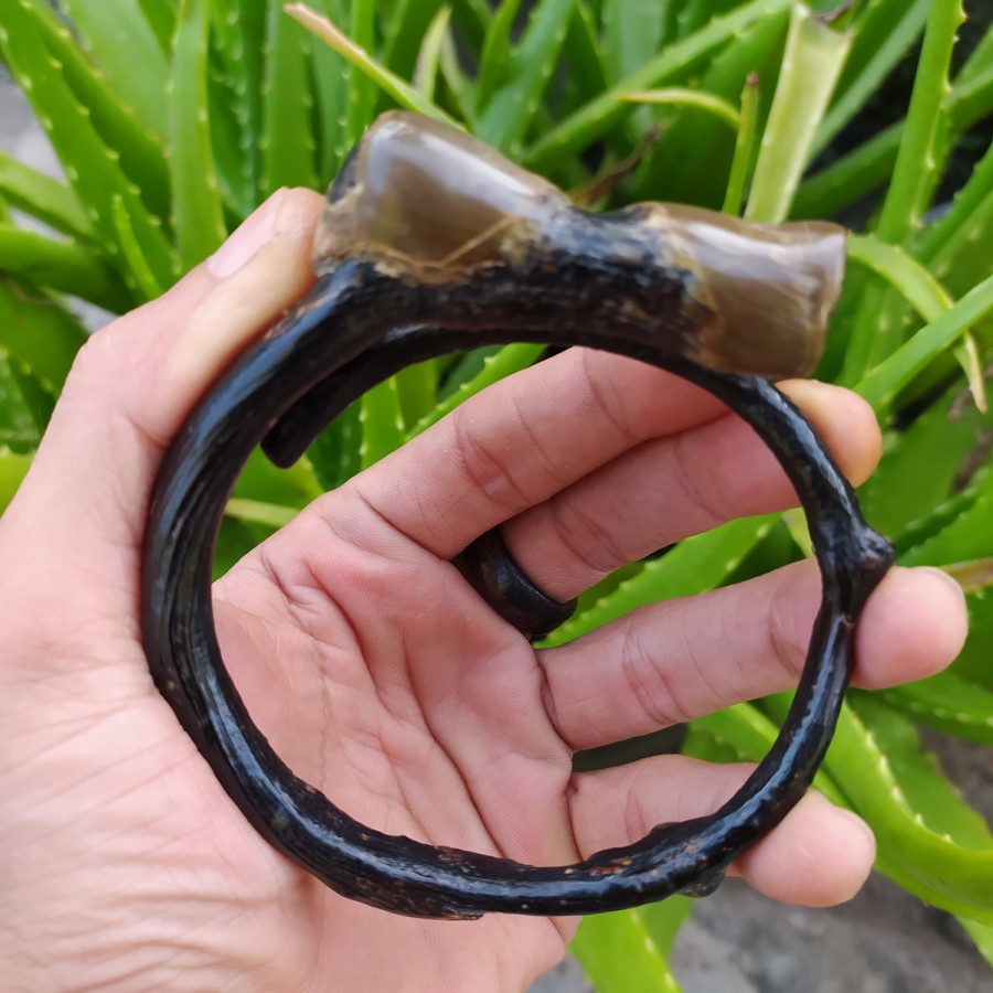 Gelang akar bahar BONGGOL SUPER JUMBO BERKUALITAS ASLI