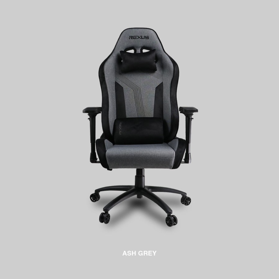Rexus Gaming Chair Kursi RGC-211 Stoffa / RGC 211 Stoffa - Ash Grey