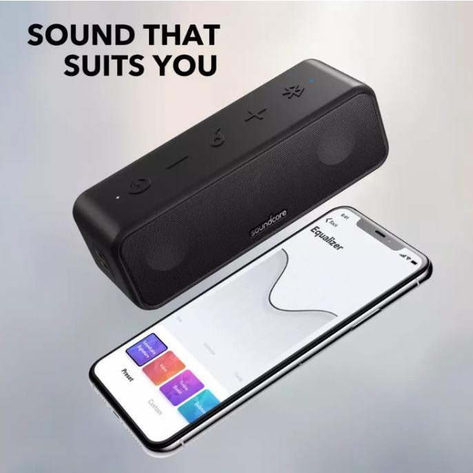 ANKER SOUNDCORE 3 BLUETOOTH 5.0 IPX7 PORTABLE WIRELESS SPEAKER A3117 2