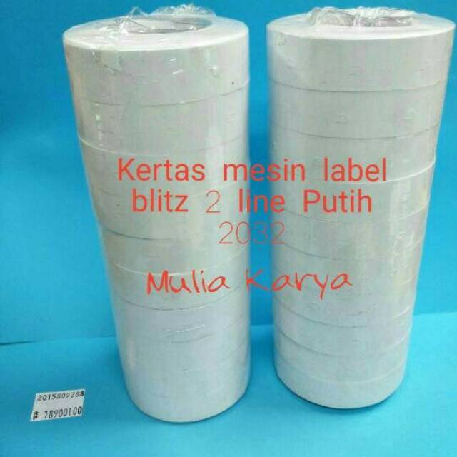 

Kertas Label Mesin Harga BLITZ 2 Line Putih dan Kuning 2023