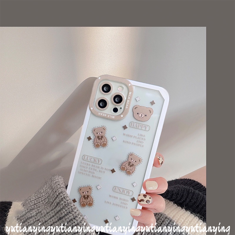 Soft Case Tpu Transparan Motif Kartun Beruang Untuk Realme C21Y C25Y 5 C15 C20 C21 C25 C25S C3 C20A 5S 5i 6i 8i C11 Narzo 20 30A