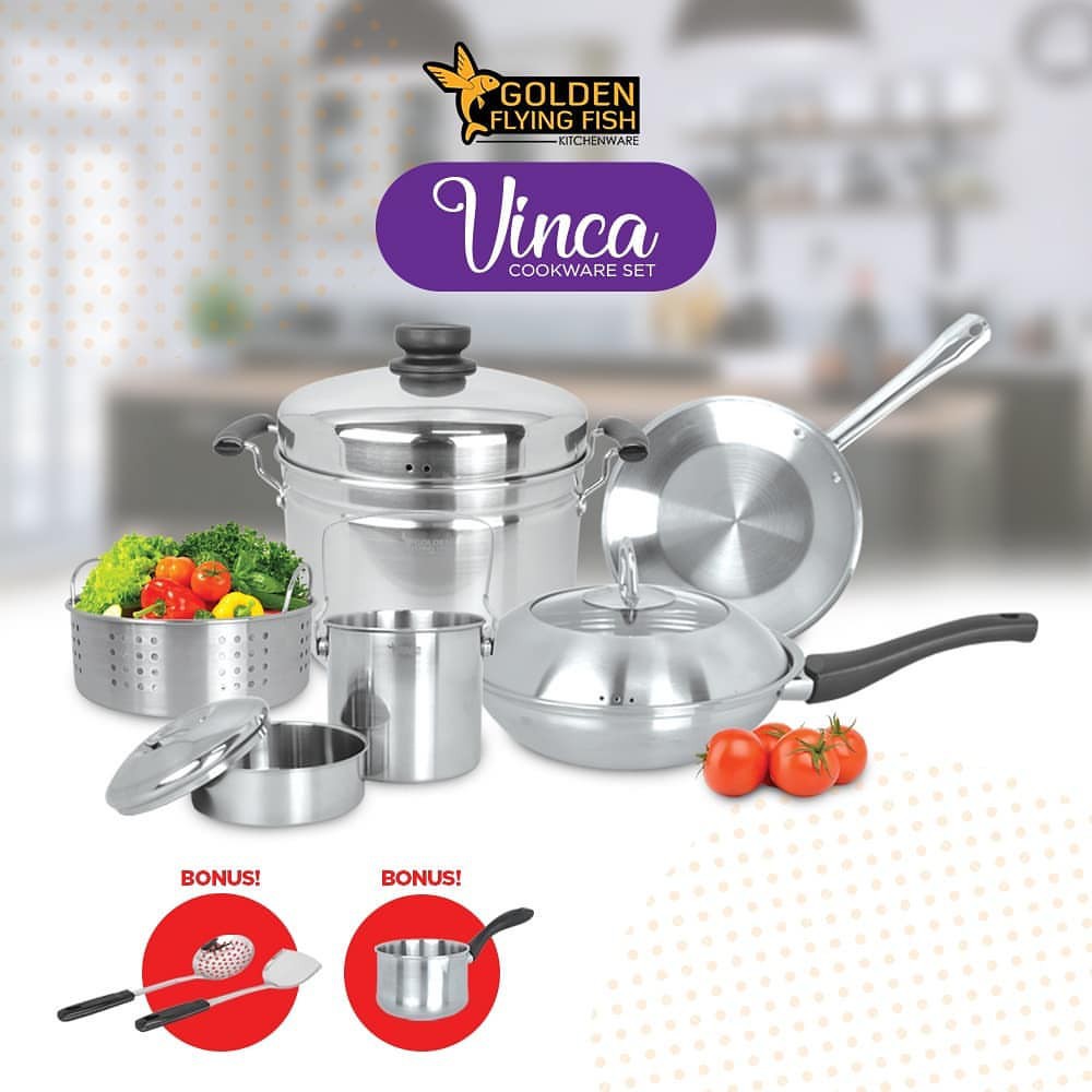 TERMURAH SET PANCI VINCA GOLDEN DRAGON GOLDEN FLYING FISH