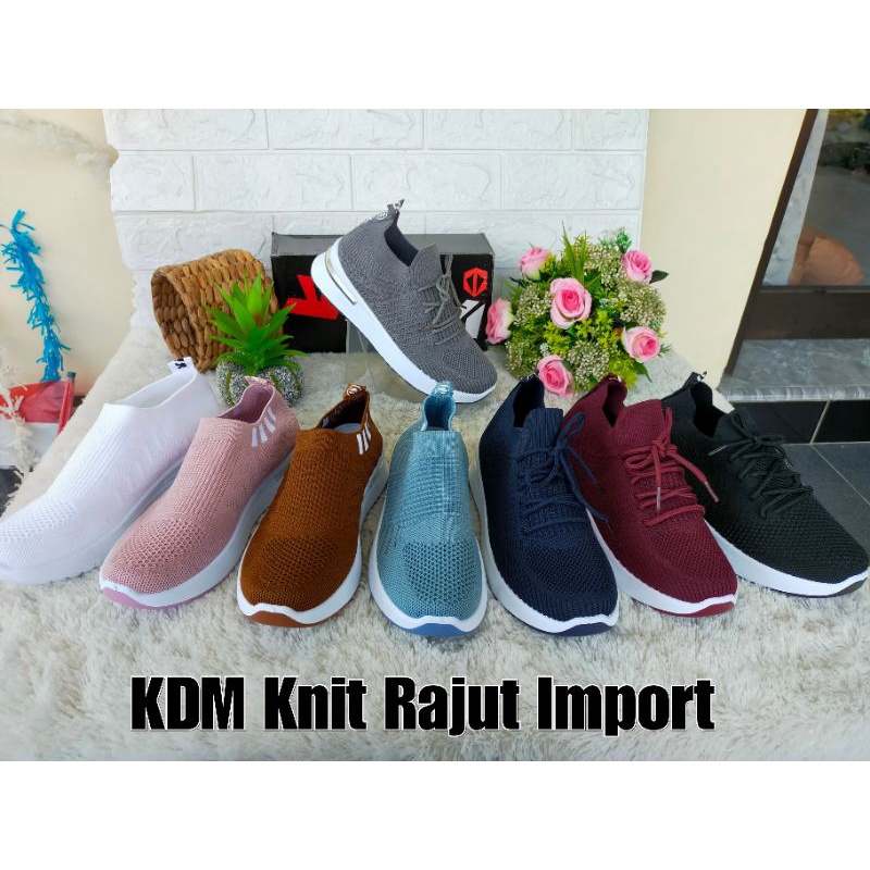 KDM hak/sepatu rajut KDM/sepatu olah raga/sepatu senam/sepatu santai/sepatu jalan