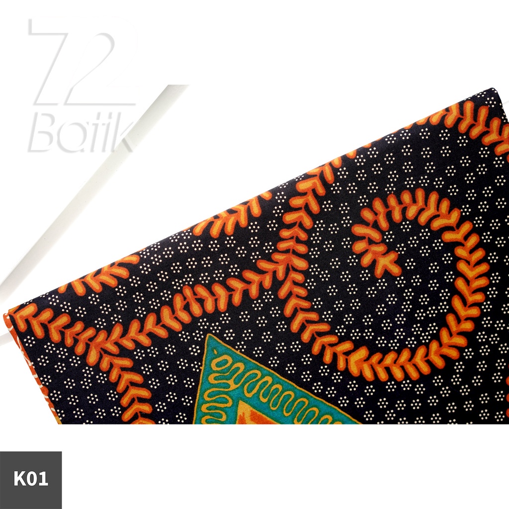 KAIN BATIK PREMIUM Bahan Katun Motif Tali Asri Warna Merah Orange 724485 Cap 72 Jarik Jarit Samping Kebat Panjang Batik Katun Modern Premium Bahan Seragam Batik Pernikahan Kantor Keluarga Murah Kamen Jadi Batik Bali Lembaran