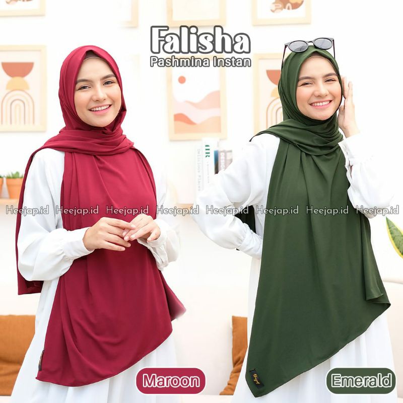 HIJAB EARLOOP FALISHA ORIGINAL HEEJAP || READY STOK