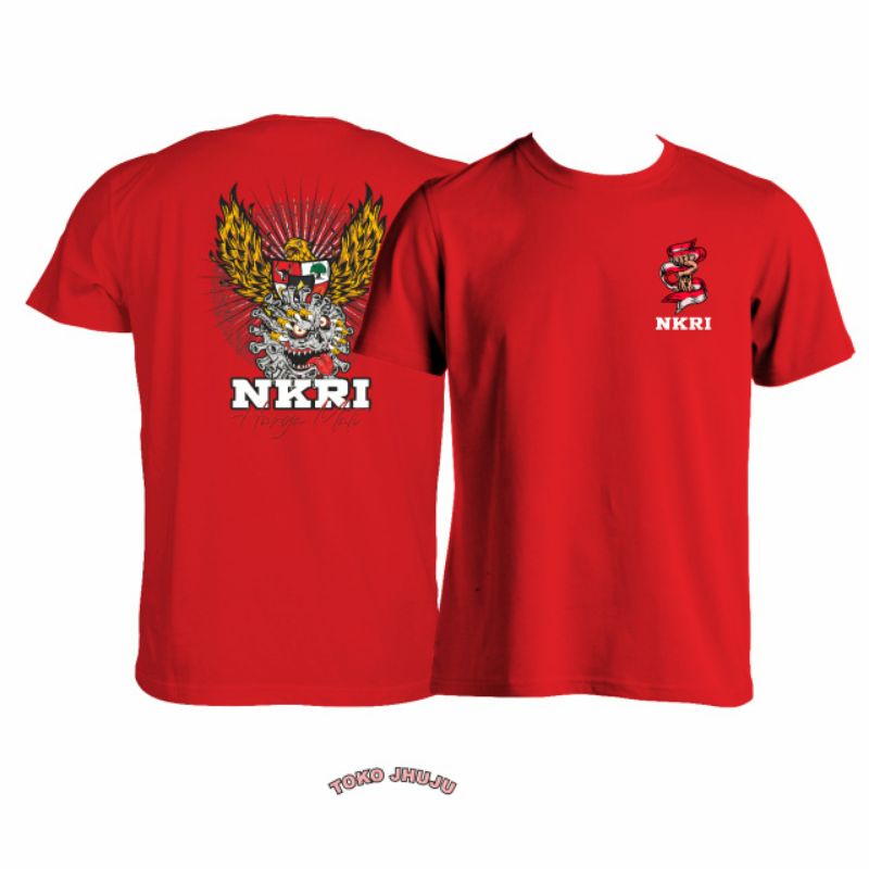 Kaos Spesial HUT RI NKRI Harga Mati Burung Garuda Cengkram Virus Corona