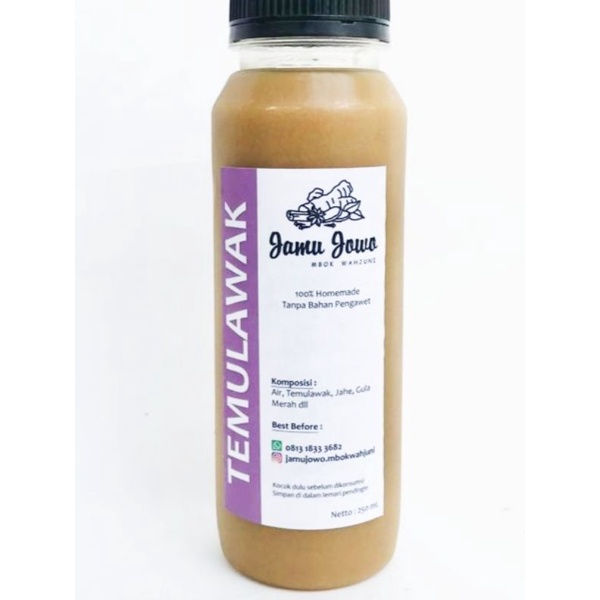 

Jamu Temulawak Botolan 250 mL (gojek & grab only)