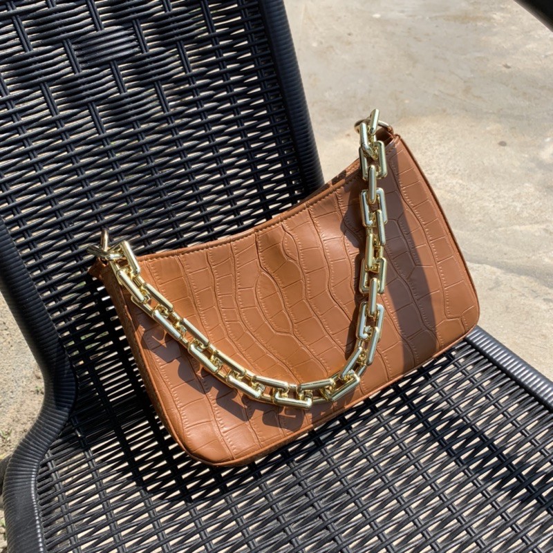 SOYA BAG TAS SHOULDER BAG CROCO CHAIN