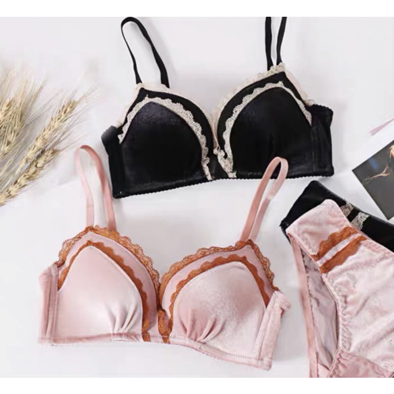 BRA SET (K-BS18) PAKAIAN DALAM WANITA FASHION BAHAN BELDU