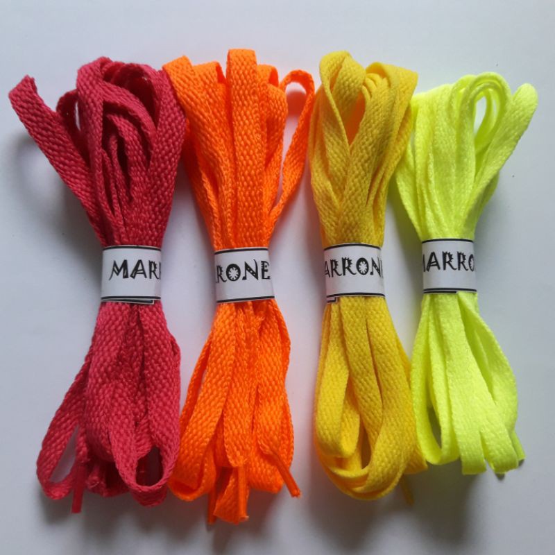 (ETALASE 1) Tali Sepatu Pipih/Gepeng (minimal 5 pasang bisa campur warna)