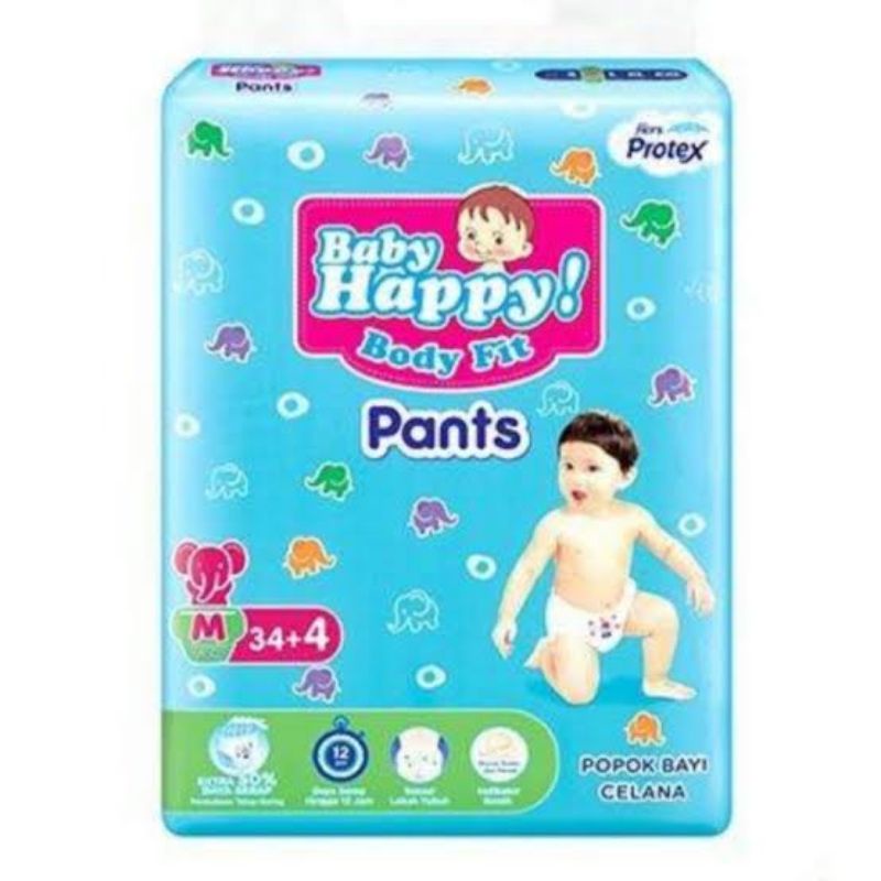 Popok bayi/ diapers/ pampers baby happy M34+4/ Pampers murah/promo