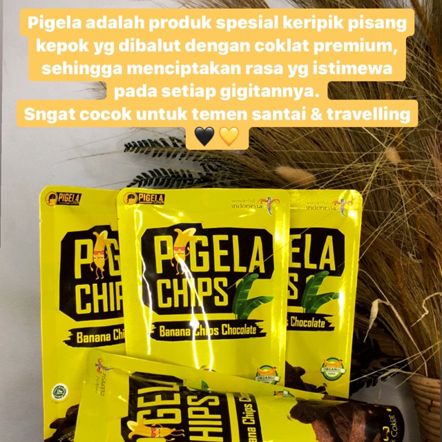 

10pcs Pigela Chips (kripik pisang coklat)