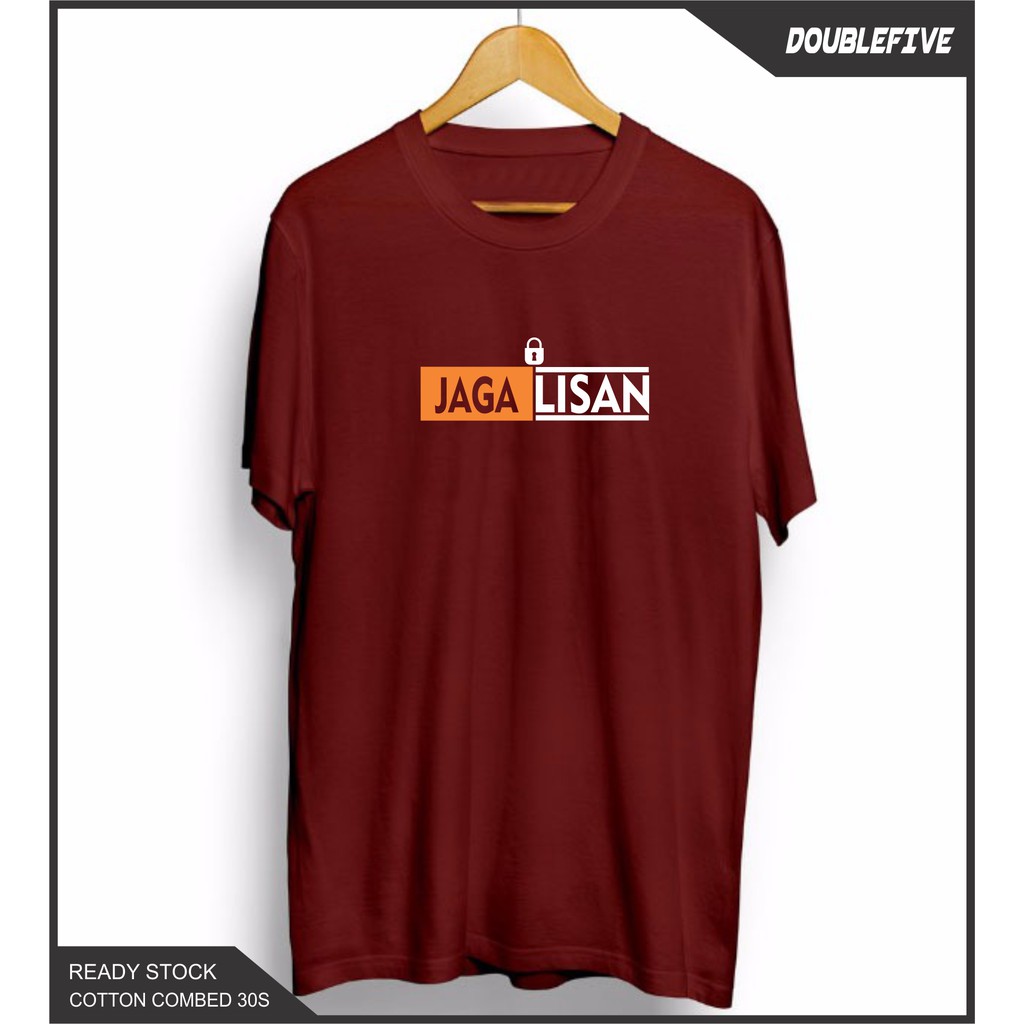 Kaos Distro Kaos Dakwah Kaos Islami Kaos Jaga Lisan Kaos Cotton Combed 30S Premium