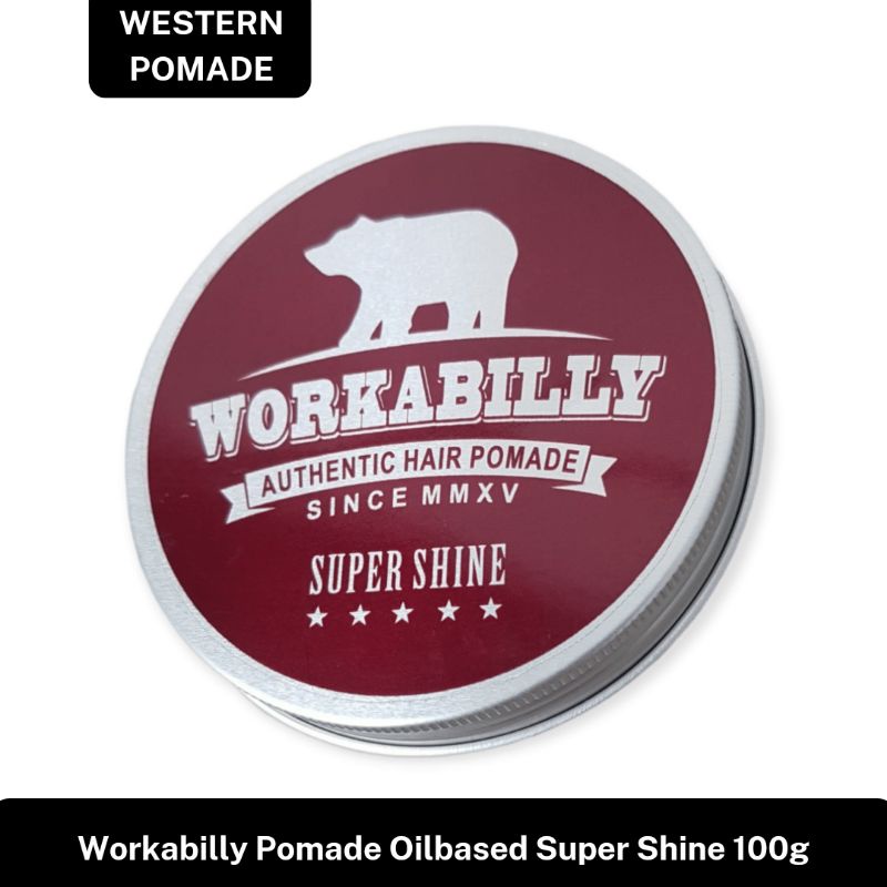 Workabilly Super Shine Pomade Oilbased Light Hold 100g BPOM