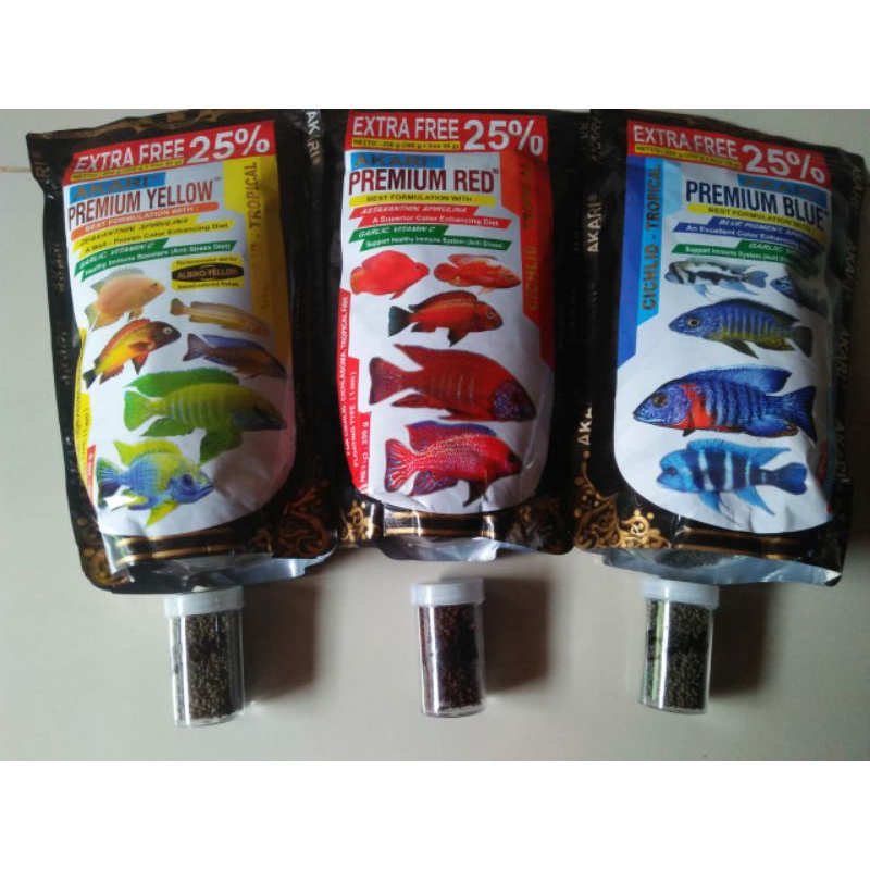 Jual Akari Premium Cichlid Gr Pelet Akari Premium Red Yellow Blue Cichlid Tropical Gram