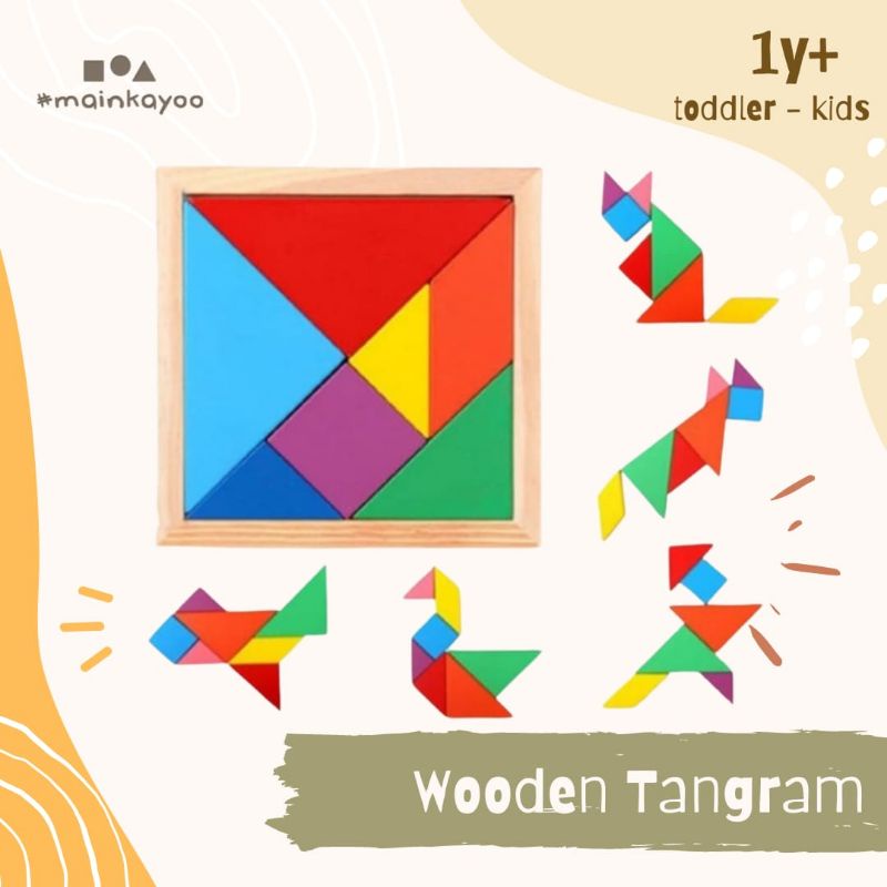 Puzzle Tangram - Mainan Edukasi Montessori anak