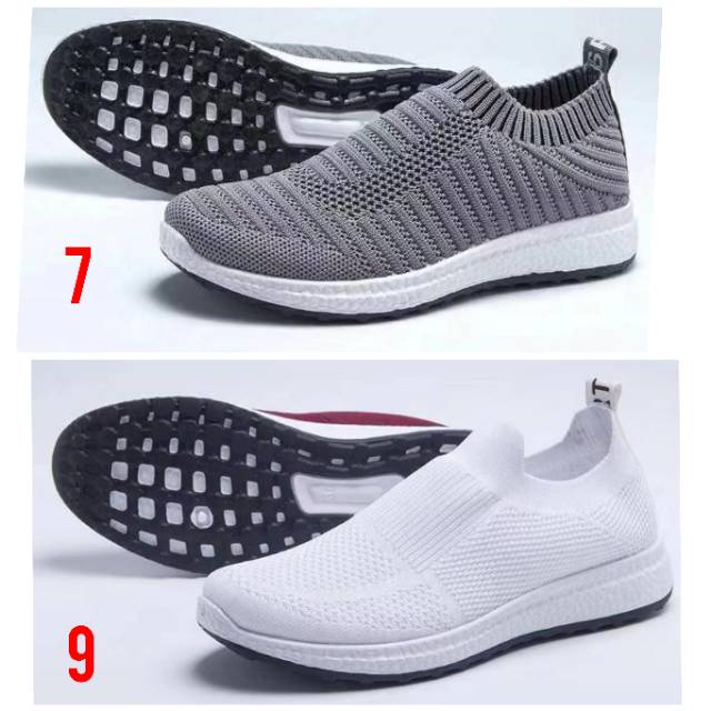 Sepatu slip on cewek sport import