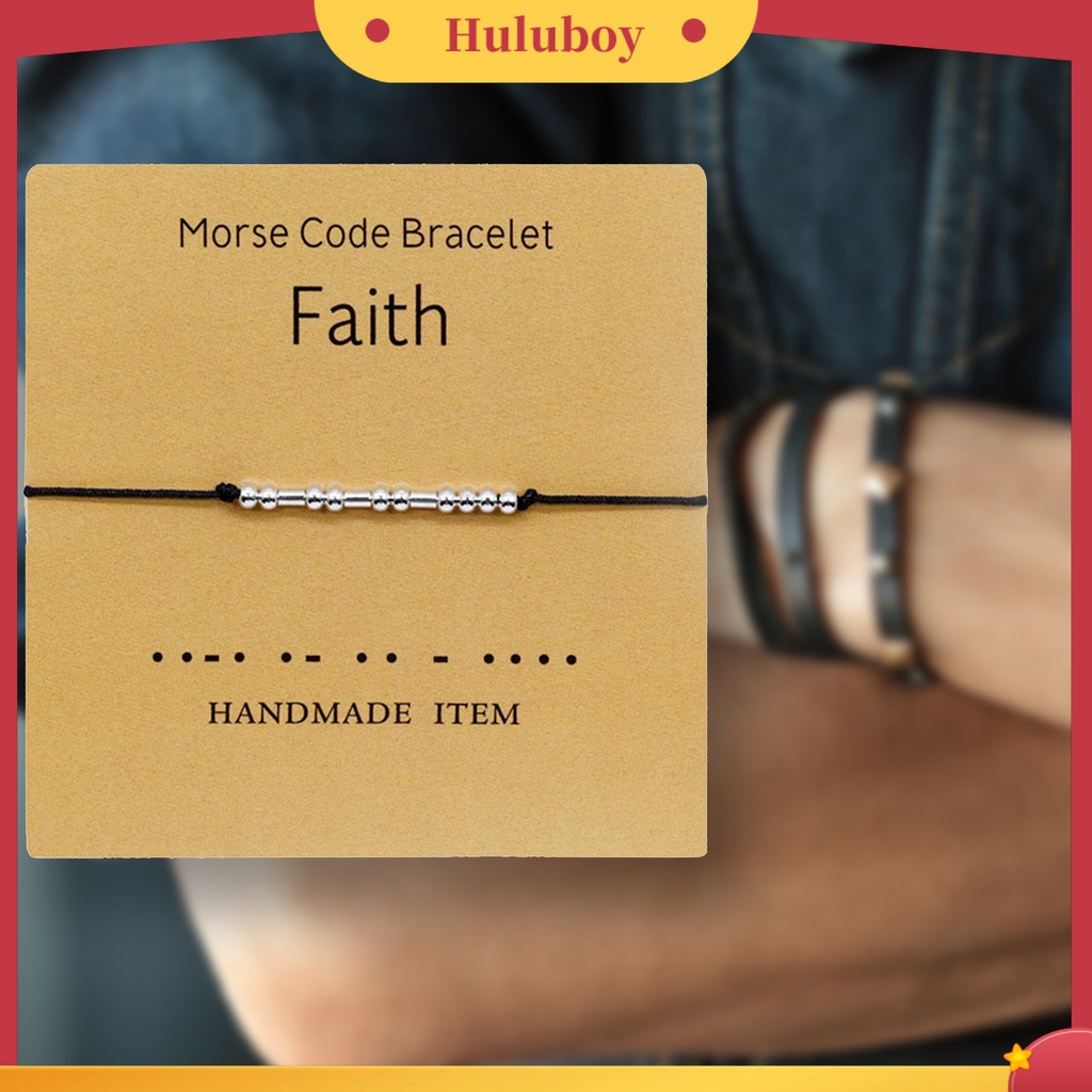 Hu Hu Hu Hu Hu Alat Bantu Pasang Kacamata♡ Gelang Persahabatan Adjustable Untuk Unisex