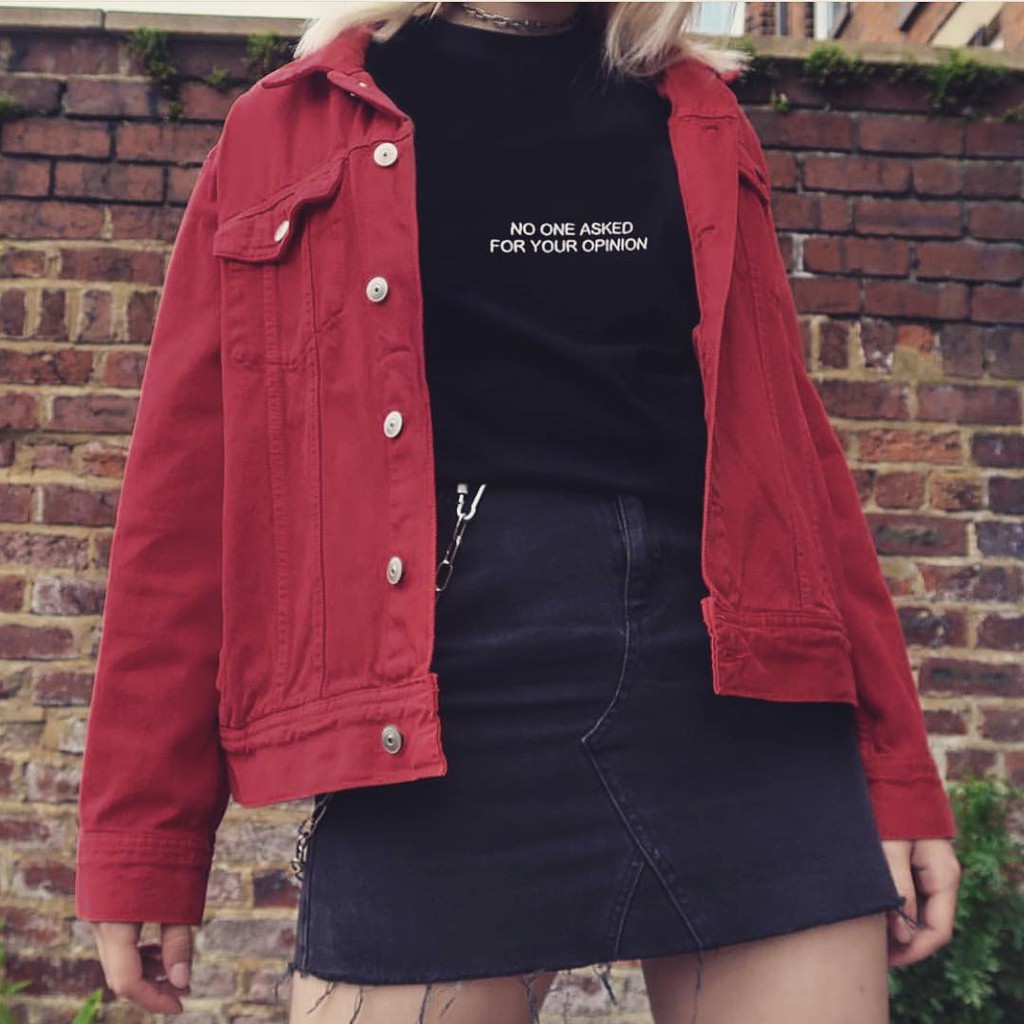 Zara Maroon Denim