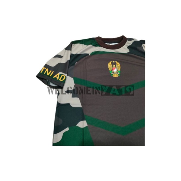 Kaos Pendek Full Print Jersey Drifit Loreng TNI AD / Oblong Loreng Malvinas Premium