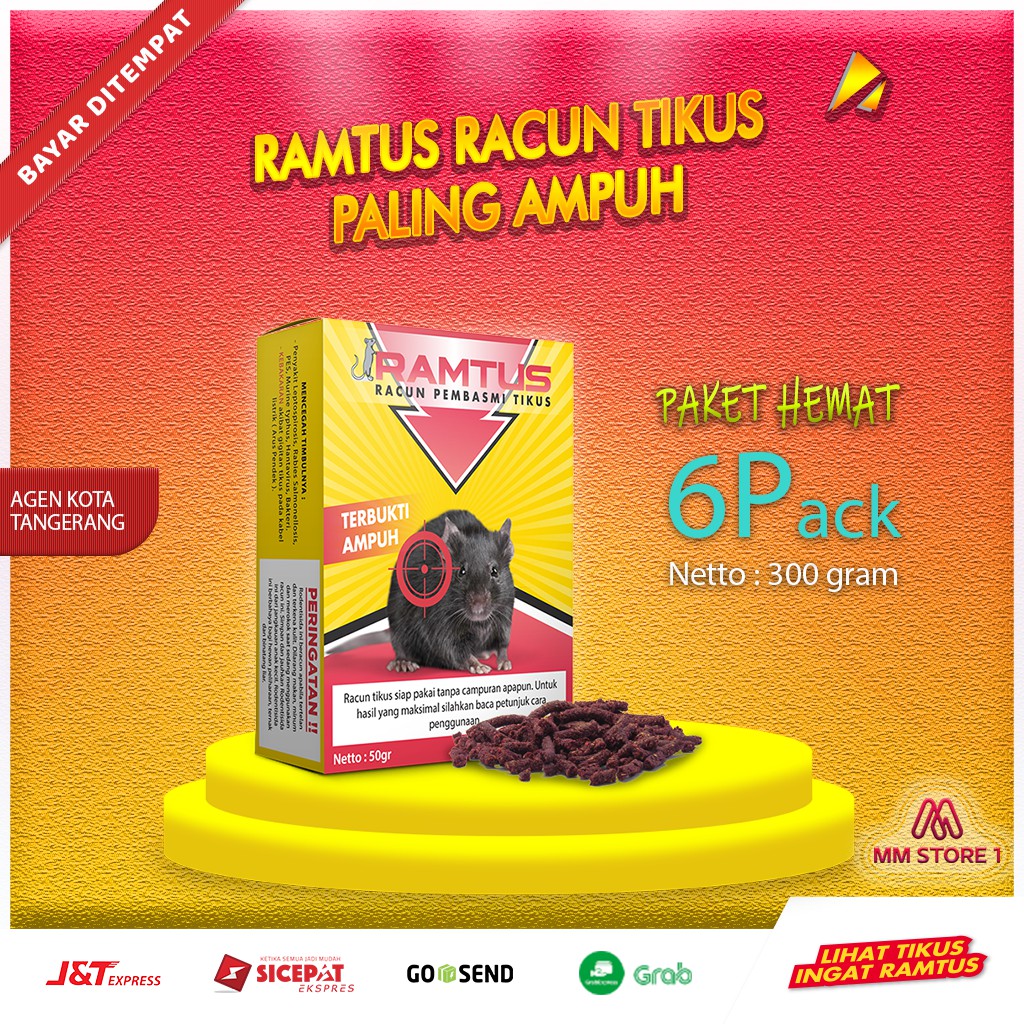 Racun Tikus Ramtus Original Paling Ampuh Mati Kering ...