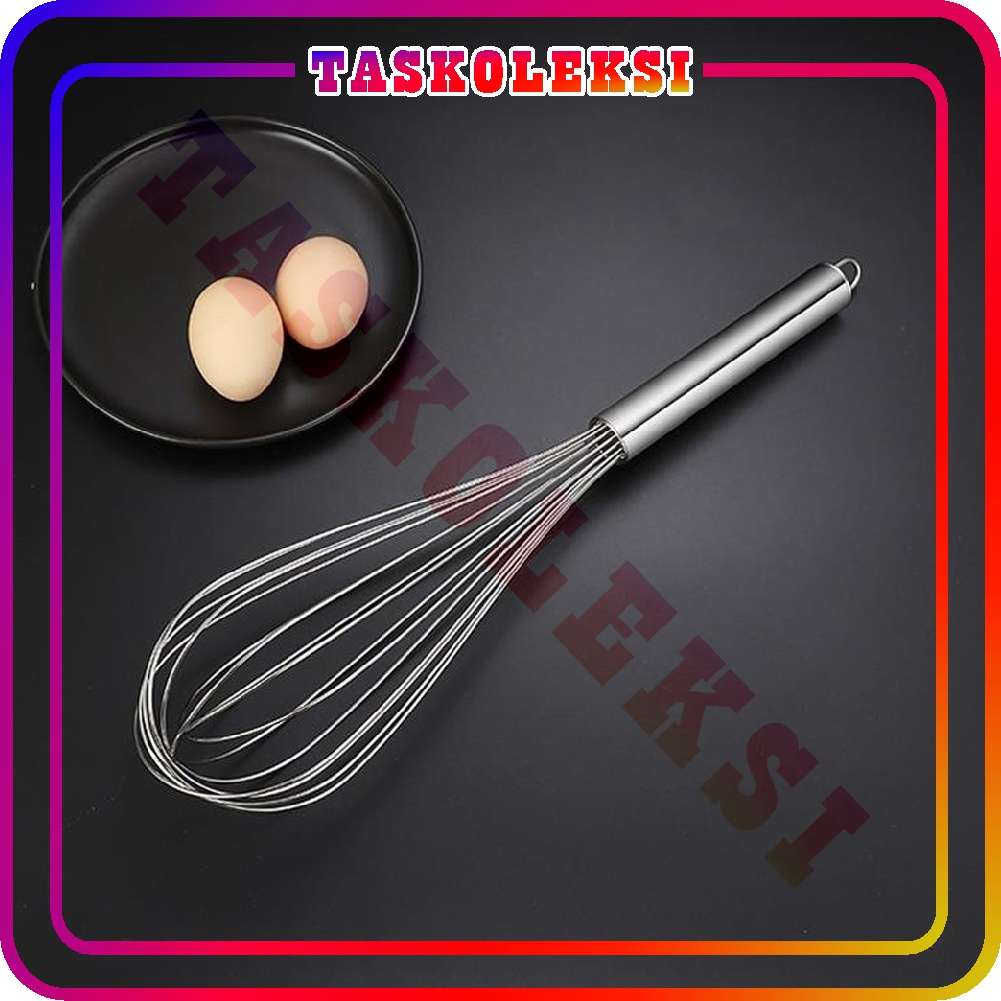 ☛TK☚ Pengocok Telur Manual Pengaduk Adonan Kue Hand Mixer Egg Whisk Stainless Steel R757