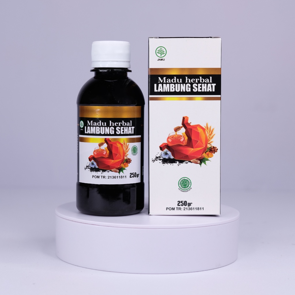 Obat Asam Lambung Maag Magh Gerd Akut Kronis Gastritis Infeksi Luka Radang Lambung dan Sesak Nafas  Yang Bagus Untuk Anak dan Dewasa Madu Herbal Lambung Sehat 100% Asli Original BPOM-8