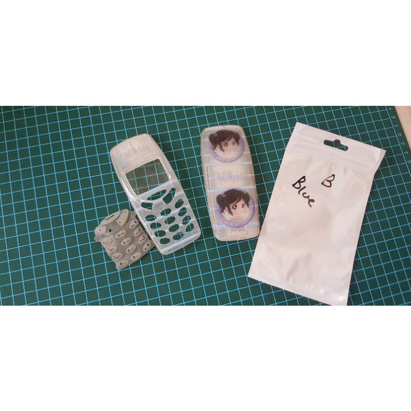 casing nokia 3310 bisa 3330 3315 semi transparan karakter