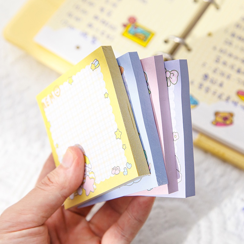 80 Lembar Sticky Note Mini Bentuk Kartun Anjing Lucu