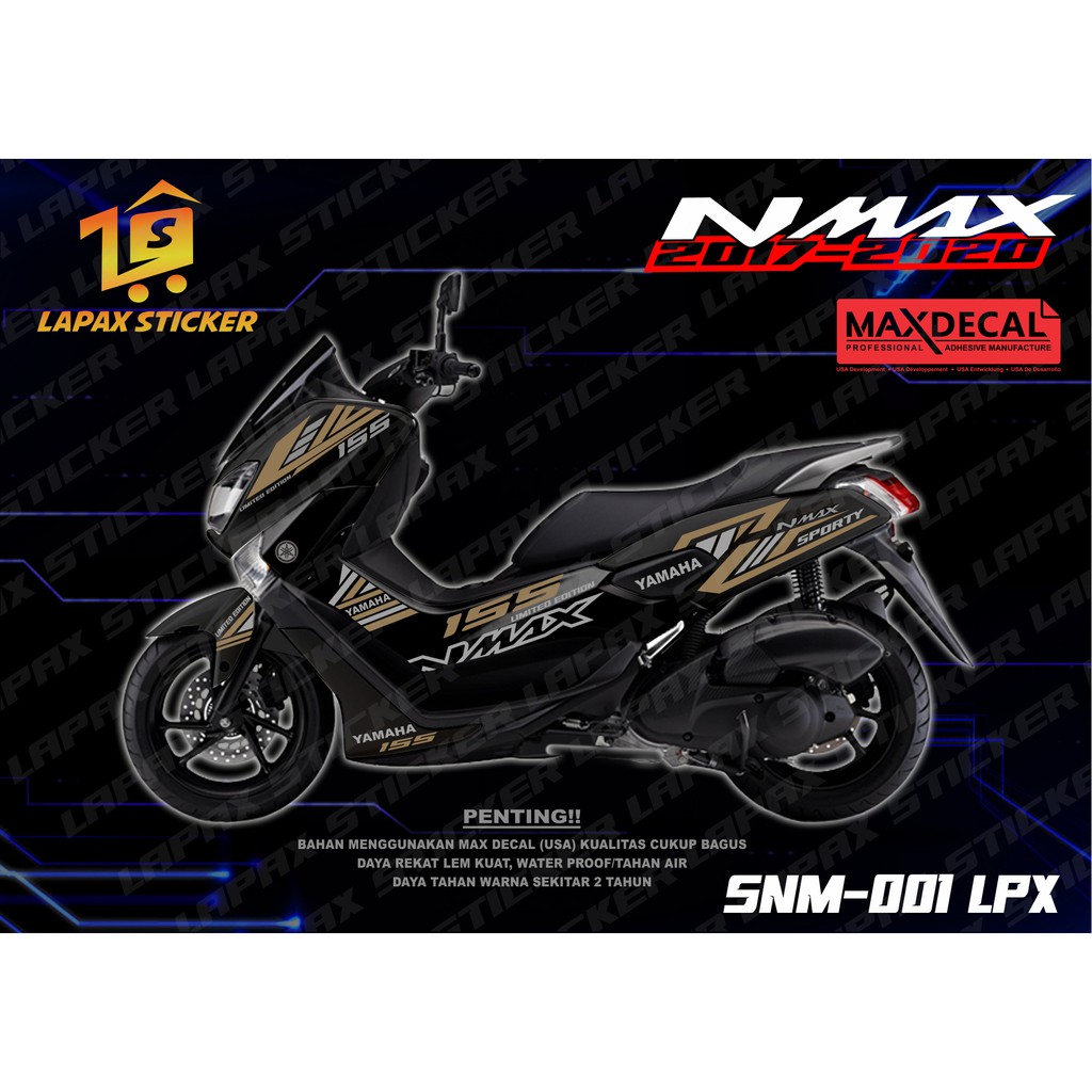 Sticker Nmax Stiker Striping cutting sticker Yamaha Nmax 2017-2020