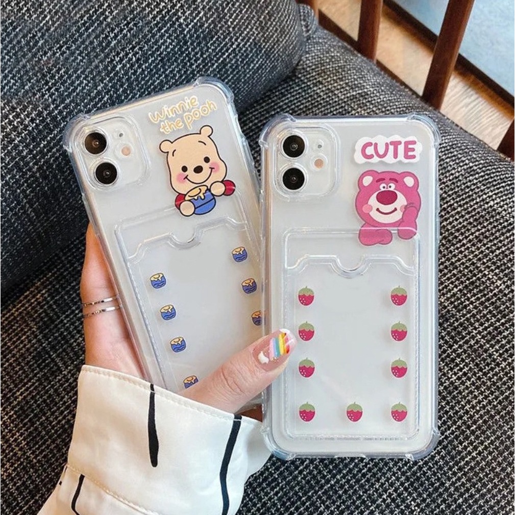 PRINTING CLEAR CARD CASE for samsung a02s m20 m31 m30s a01 a02 j7 prime a03s