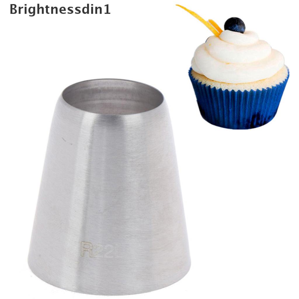 (Brightnessdin1) R22l Spuit Piping Icing Bentuk Bulat Untuk Dekorasi Kue / Pastry