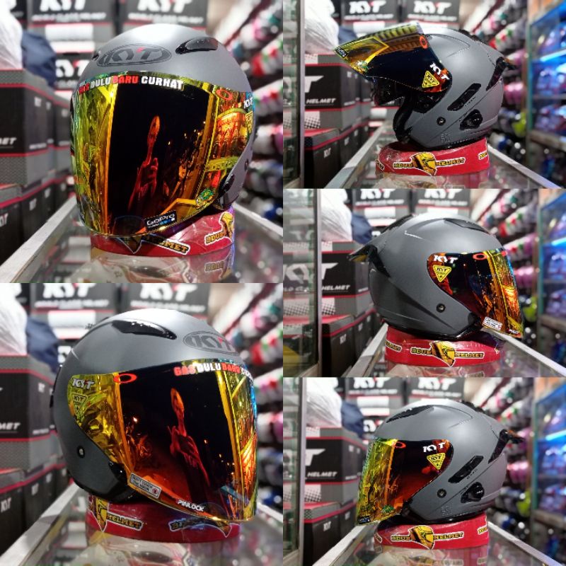 HELM KYT GALAXY  WHITE PAKET GANTENG KACA VENOM 100% ORIGINAL SNI~DOT-H-v-red/blue+spoile5
