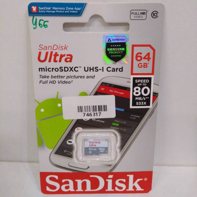 Micro-SD SanDisk 64GB micro-SD 64GB SanDisk microsd sandisk 64gb