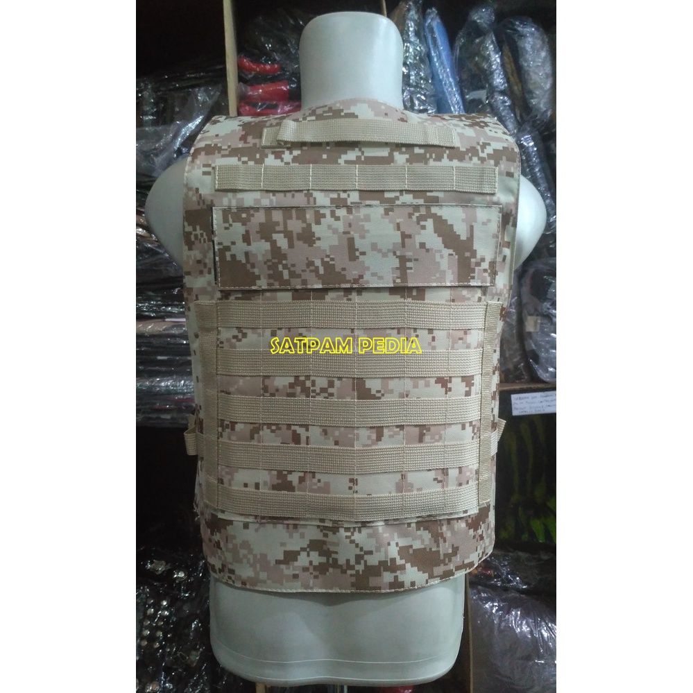 Rompi Vest Paintball Loreng Gurun - Rompi Motor Loreng Gurun