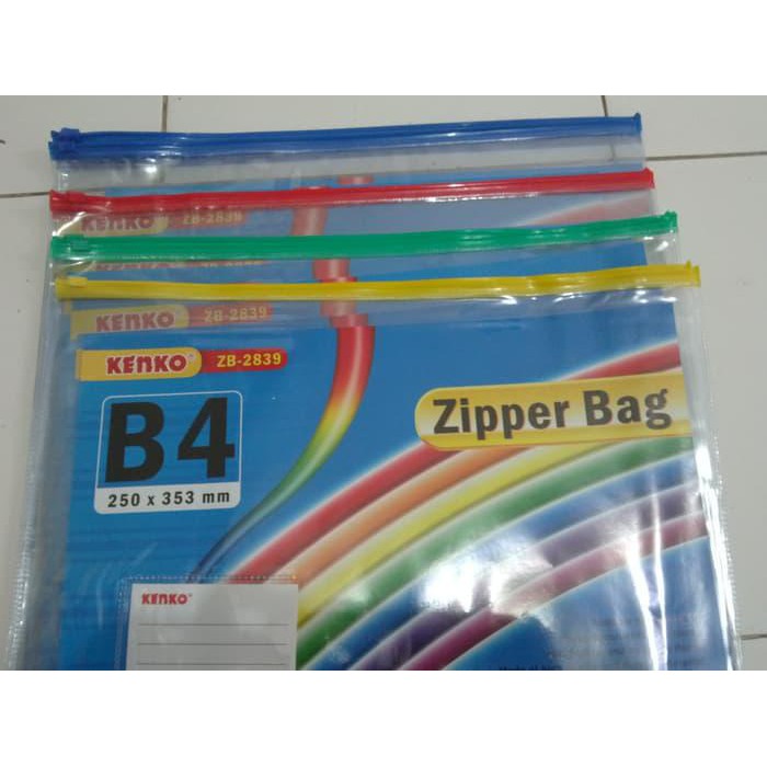 

NEW.. MAP PLASTIK ZIPPER TAS/ZIPLOCK BAG TAHAN AIR/DEBU UKURAN B4 (25x32,3 c TERLARIS