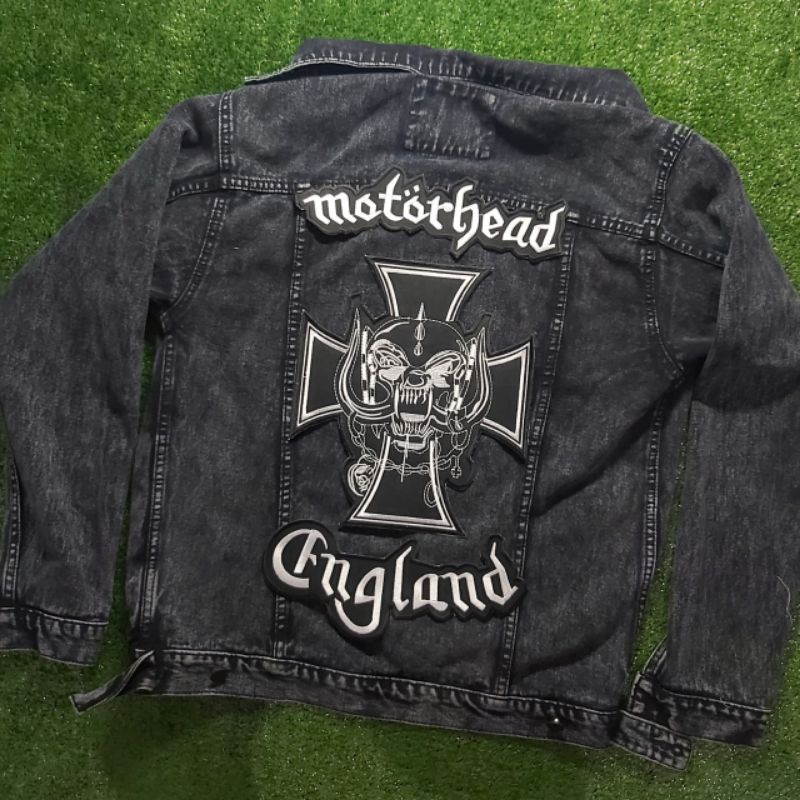 Backpatch bordir jahit satu set motorhead