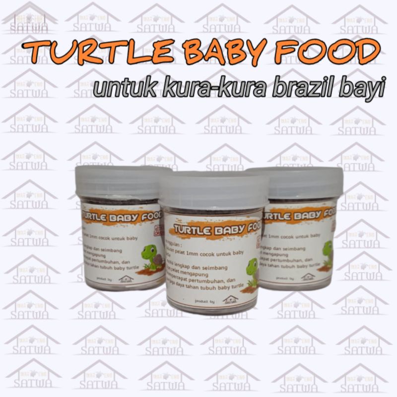 10gr makanan pakan kura kura anak bayi turtle baby kura kura air brazil ambon res