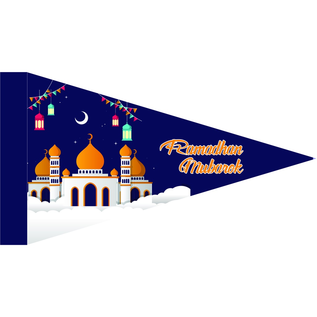 

(Minimal 50pcs) BENDERA MOTIF RAMADHAN