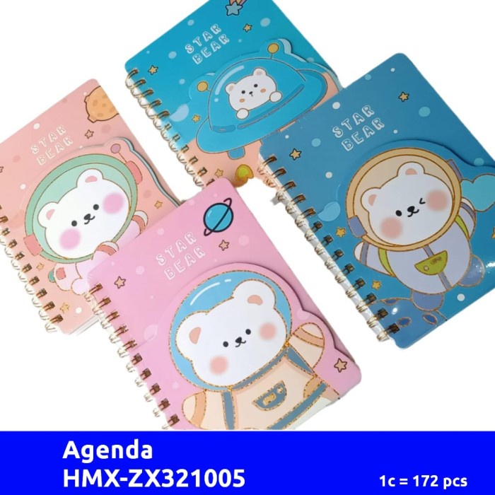 

[PAM] HMX-ZX321005 Agenda/Dairy Notebook Star Bear (pcs)