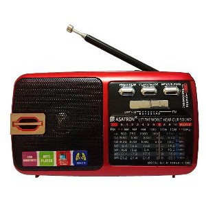 Asatron Radio Rechargeable R 1065 BTU Bluetooth Merah Berkualitas